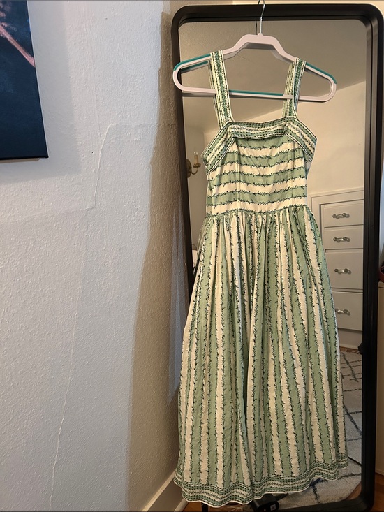 Max Studio Dresses & Skirts - Max Studio Green and Cream Striped Girls' Dress